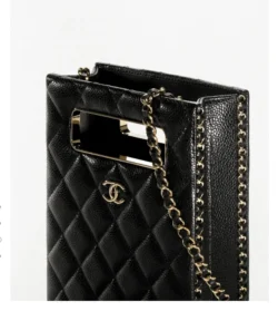 CHANEL Grained Lambskin Clutch with Chain - View 1